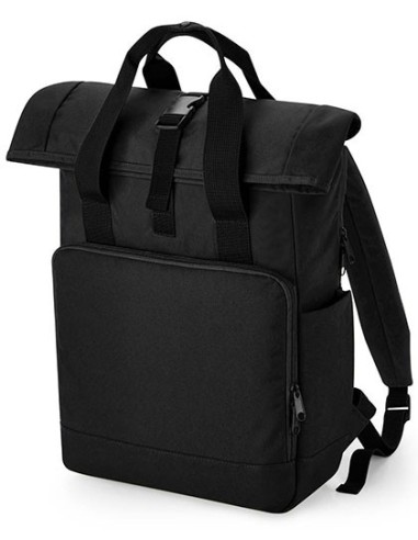 B-BG118L-Recycled Twin Handle Roll-Top Laptop Backpack